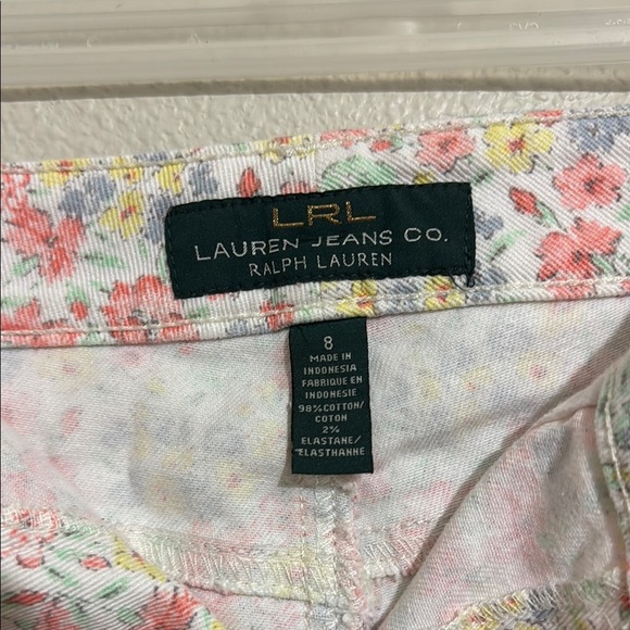 Ralph Lauren Floral Denim Mid Rise Women's Shorts - Picture 3 of 5